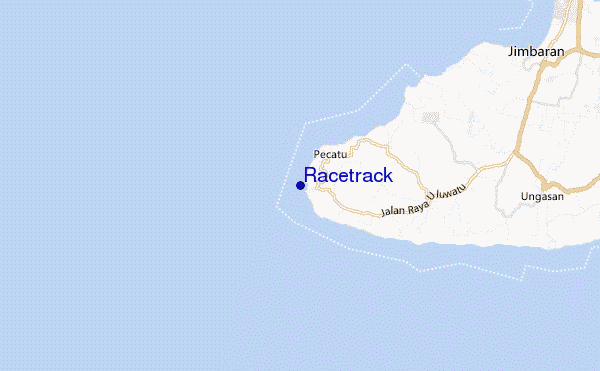 Racetrack location map