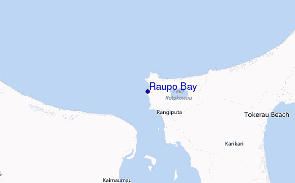 Raupo Bay location map