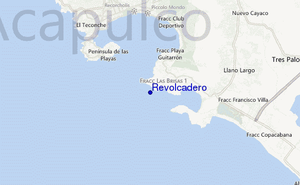 Revolcadero location map
