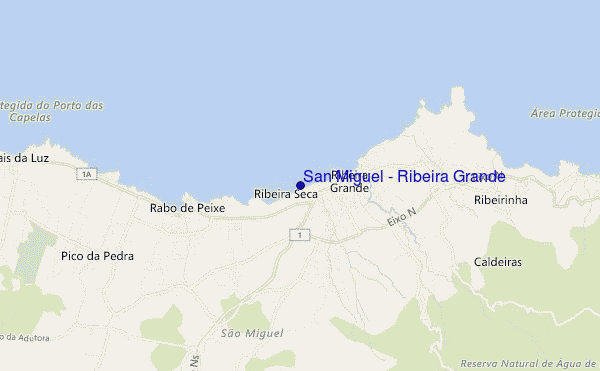 San Miguel - Ribeira Grande location map