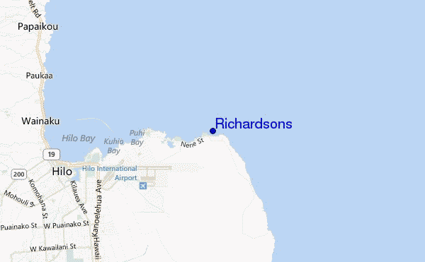 Richardsons location map