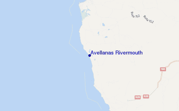 Avellanas Rivermouth location map