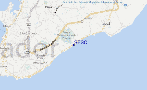 SESC location map