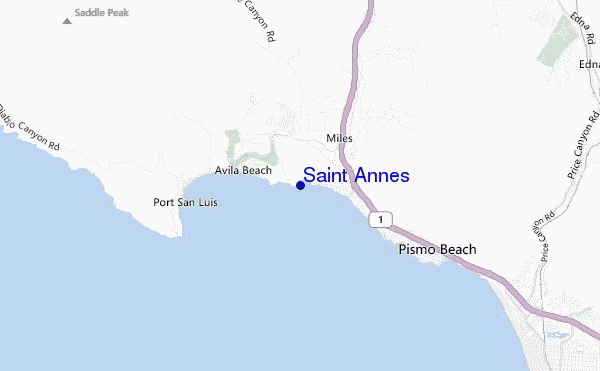 Saint Annes location map