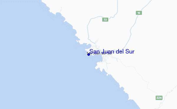San Juan del Sur location map
