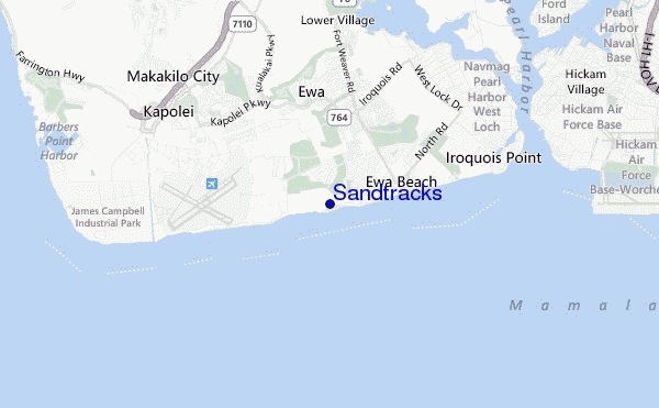Sandtracks location map