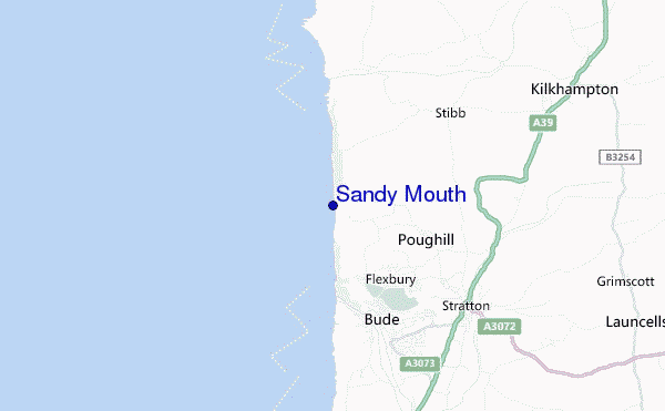 Sandy Mouth location map