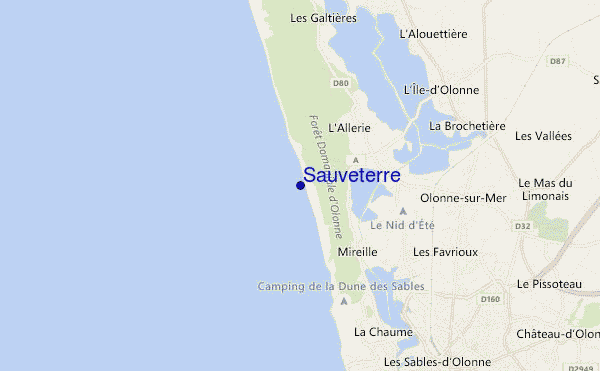 Sauveterre location map