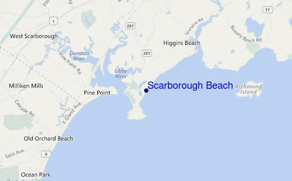Scarborough Beach location map