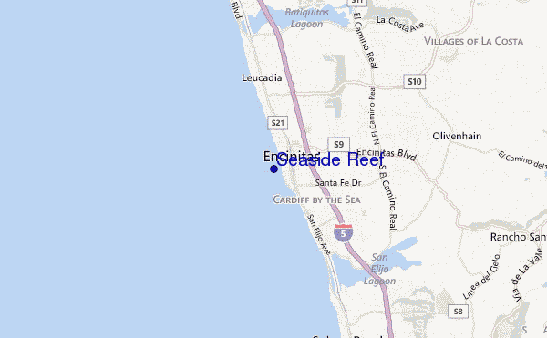 Seaside Reef location map