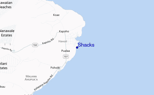 Shacks location map