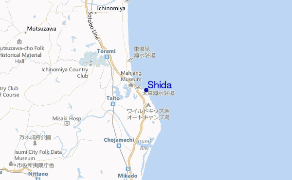 Shida location map