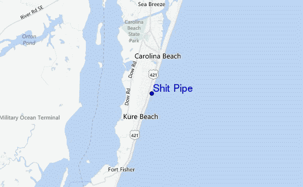 Shit Pipe location map
