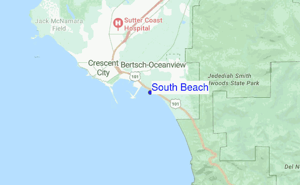 South Beach location map