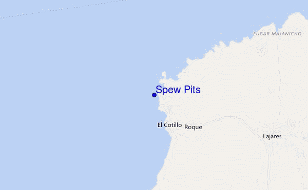 Spew Pits location map