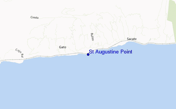 St Augustine Point location map