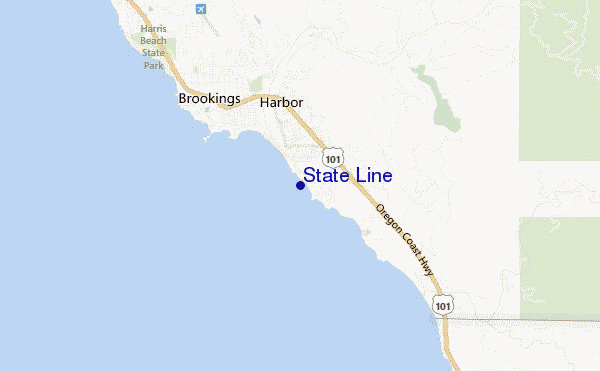 State Line location map