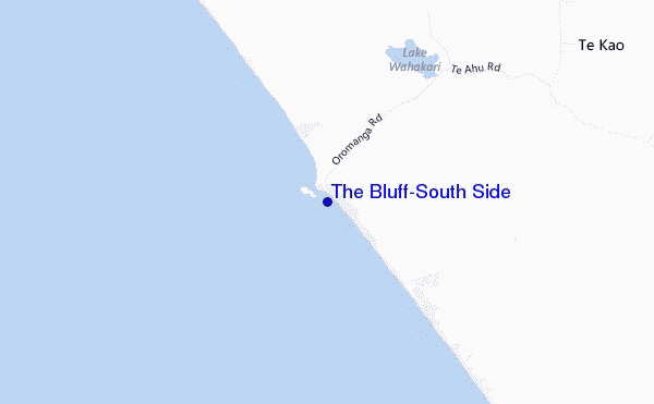 The Bluff-South Side location map