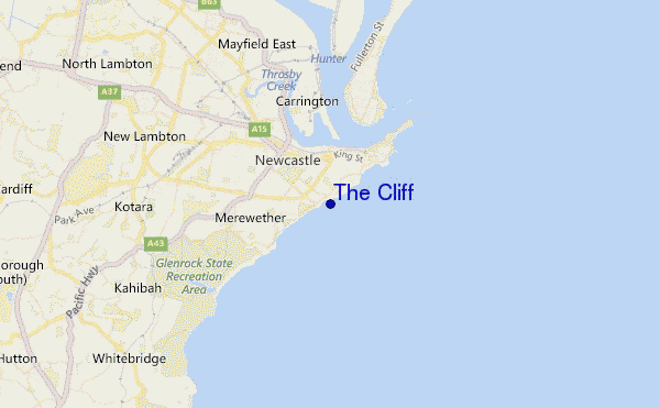 The Cliff location map