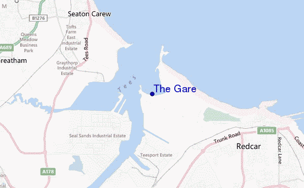 The Gare location map