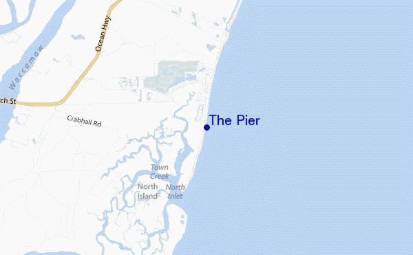 The Pier location map