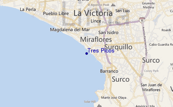 Tres Picos location map