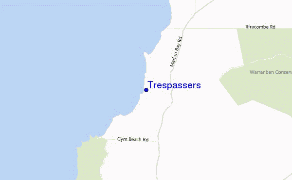 Trespassers location map