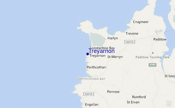 Treyarnon location map