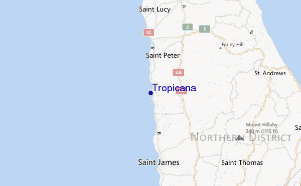 Tropicana location map