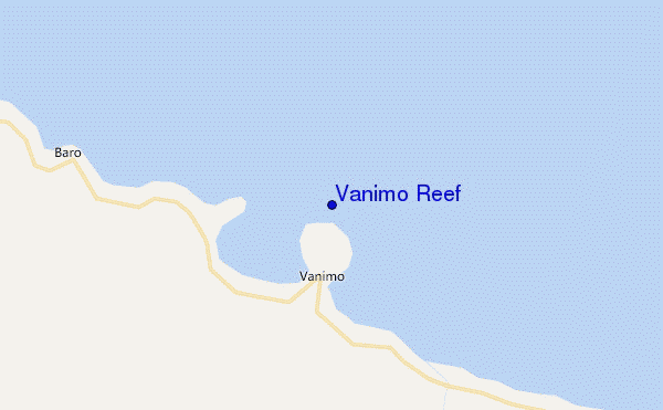 Vanimo Reef location map