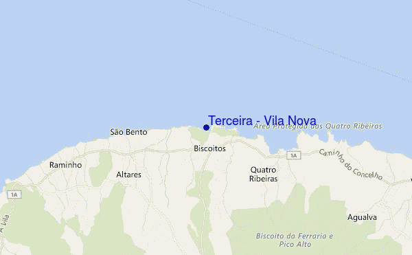 Terceira - Vila Nova location map