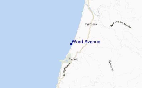 Ward Avenue location map