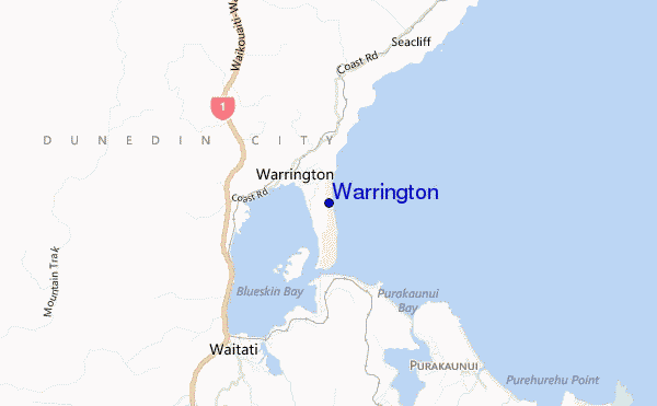 Warrington location map