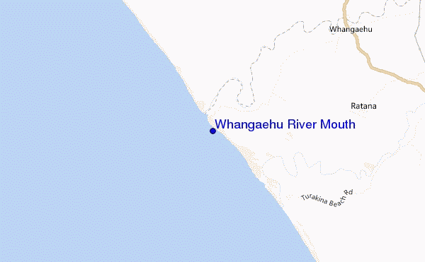 Whangaehu River Mouth location map