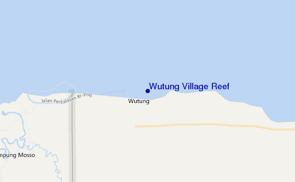 Wutung Village Reef location map