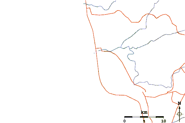 Routes et rivières à proximité Alisitos