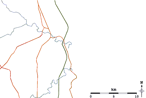 Routes et rivières à proximité Aln Estuary