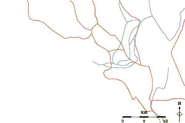 Routes et rivières à proximité Amoudia Right