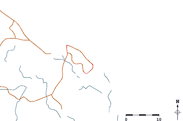 Routes et rivières à proximité Anse de Rémire (L'apcat)