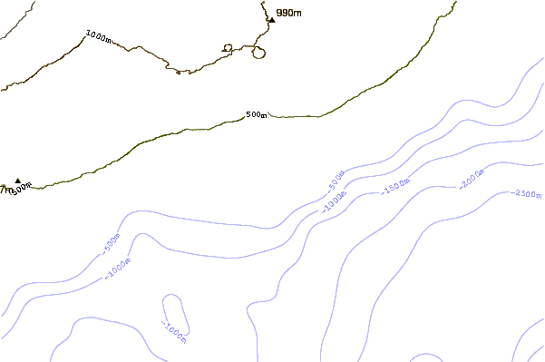 Littoral autour Apua Point