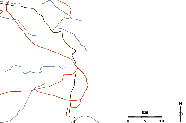 Routes et rivières à proximité Areia Preta
