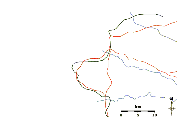 Routes et rivières à proximité BC's