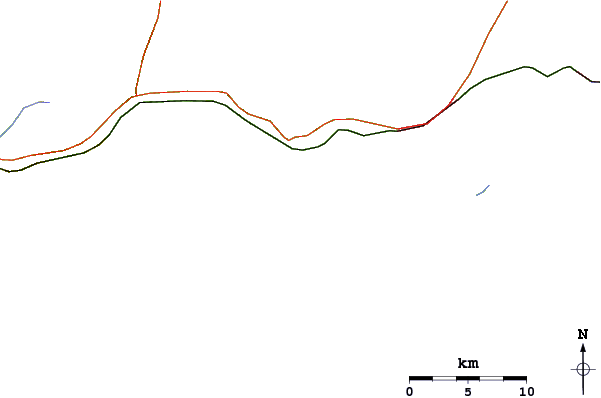 Routes et rivières à proximité Backdoor