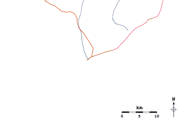 Routes et rivières à proximité Backwash