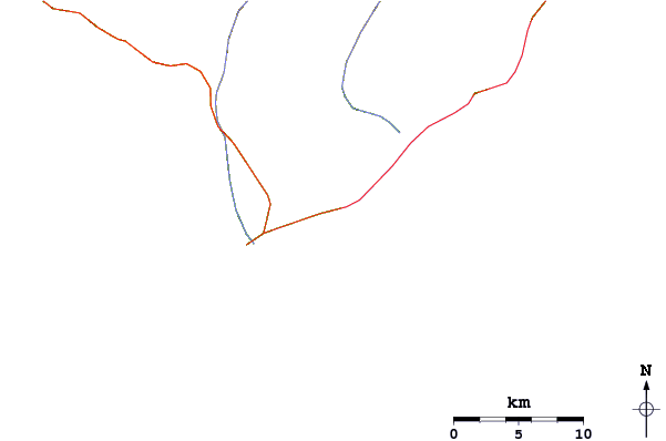 Routes et rivières à proximité Bahia Chileno