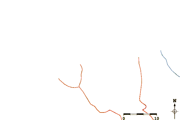Routes et rivières à proximité Bahia de Cata