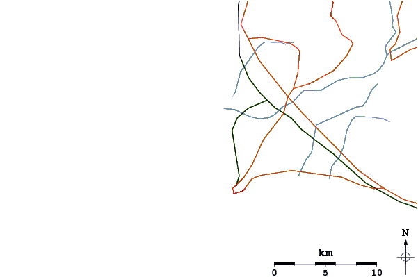 Routes et rivières à proximité Baratti Il Dado