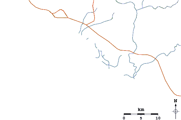 Routes et rivières à proximité Barre de Potosi