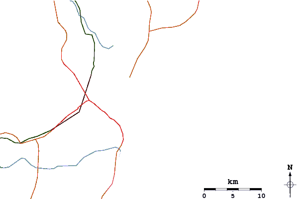 Routes et rivières à proximité Barrinha