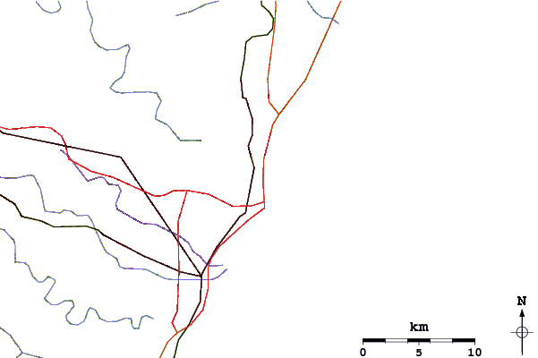 Routes et rivières à proximité Battery Beach